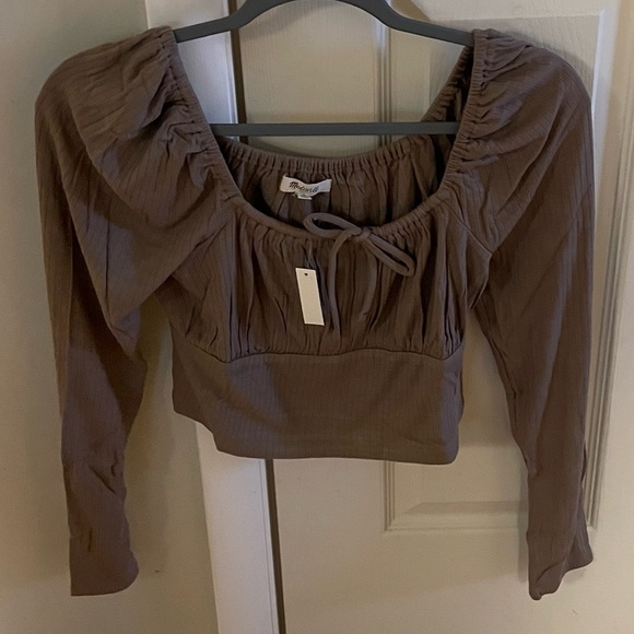 Madewell Square Neck Long Sleeve Top - Picture 1 of 6